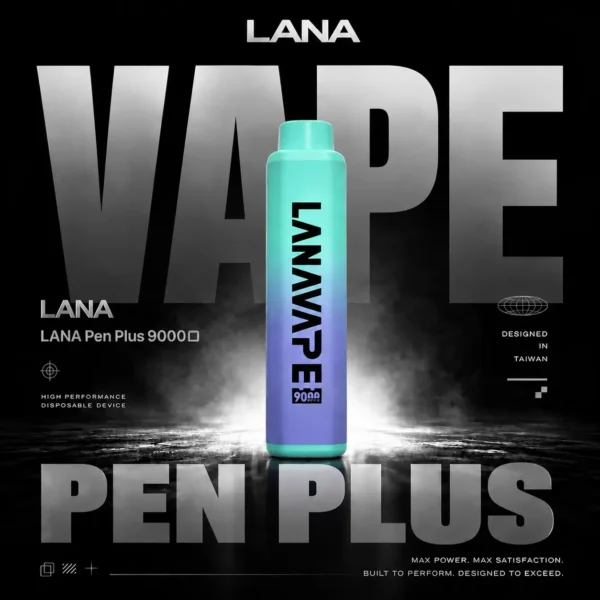 ChatGPT Image 2026年8月7日 下午05_30_47 LANA PEN PLUS 9000口拋棄式電子煙|15ml巨量儲油 3%丁鹽 Mesh網芯,台灣現貨正品快速出貨