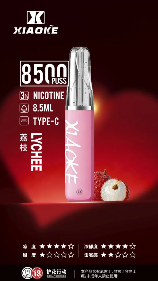 DM_20260528143241_005 XIAOKE 梟客 8500口拋棄式電子煙|8.5ml儲油量 3%丁鹽 支援Type-C充電,台灣現貨正品快速出貨