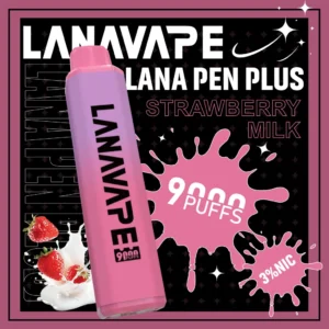 LANA一次性9000口-草莓牛奶-scaled-1-300x300 LANA PEN PLUS 9000口拋棄式電子煙|15ml巨量儲油 3%丁鹽 Mesh網芯,台灣現貨正品快速出貨