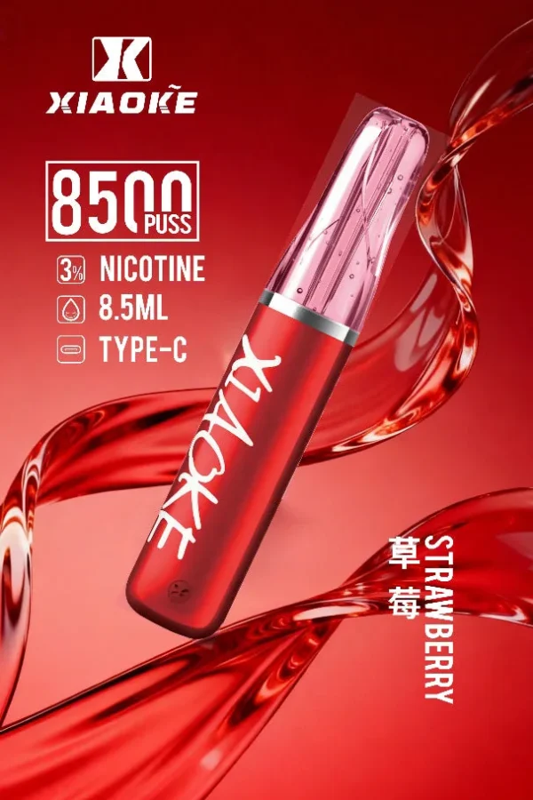 bc29df2b4a45f101f830eaab31d01555.jpg XIAOKE 梟客 8500口拋棄式電子煙|8.5ml儲油量 3%丁鹽 支援Type-C充電,台灣現貨正品快速出貨